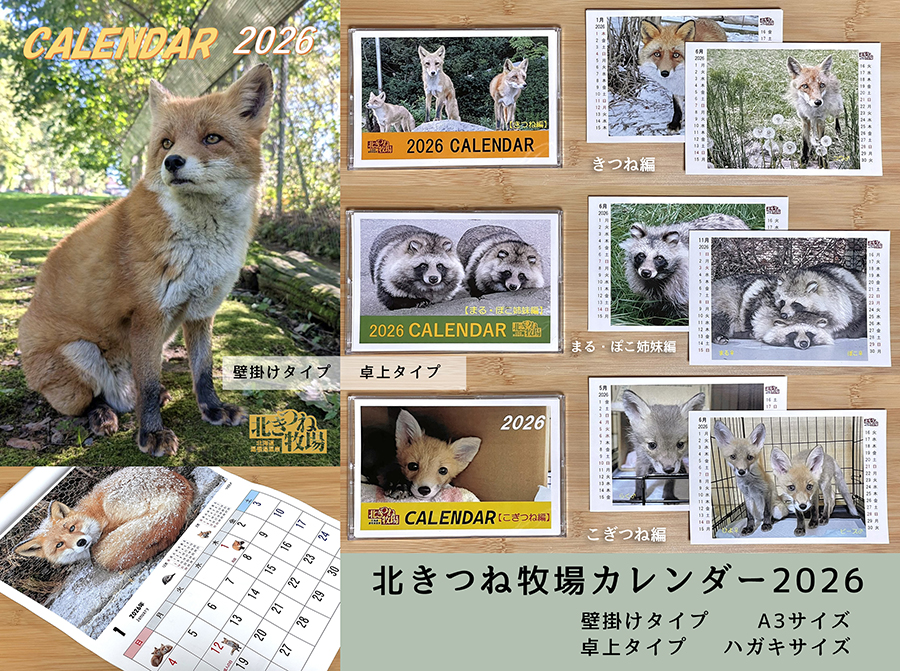 北きつね牧場カレンダー